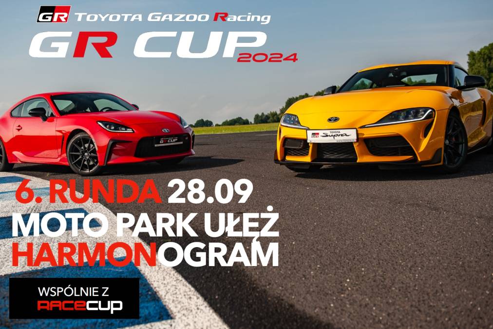 Harmonogram 6. rundy TOYOTA GR CUP - 28.09 Moto Park Ułęż